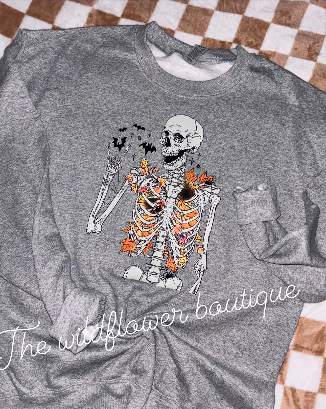 Fall Skeleton Crewneck